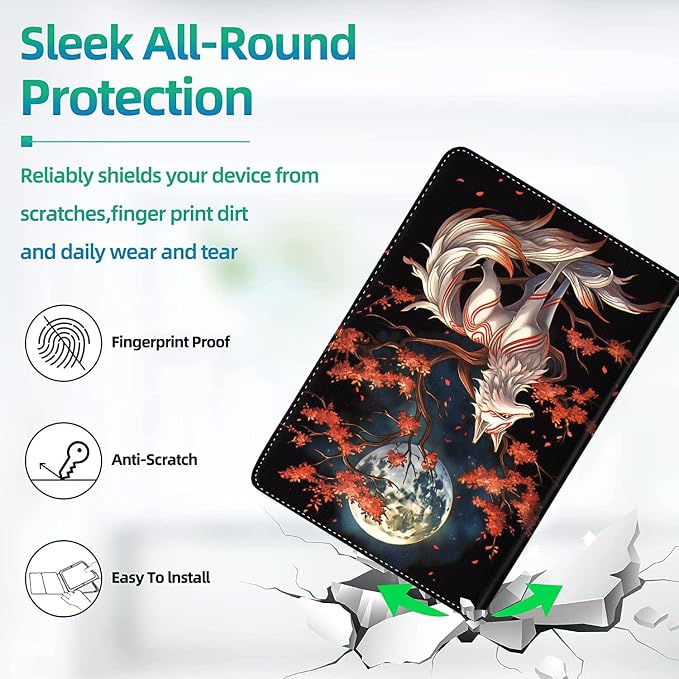 Case for iPad (A16) 11th Generation 11 Inch (2025) for iPad 10th Generation 10.9 Inch (2022) Slim Folding Stand Cover with Auto Wake/Sleep Watercolor Sea Turtle