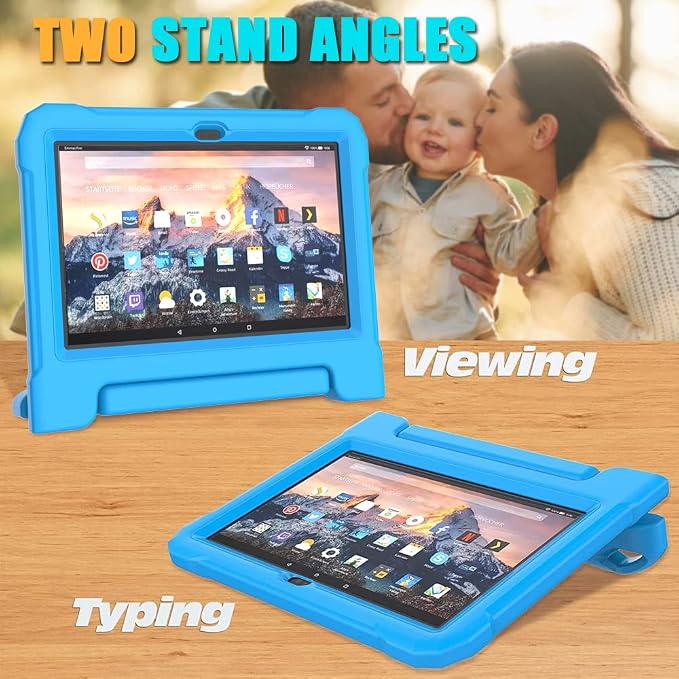 DJ&ampRPPQ Kids CaseEVA Strong Anti Drop is Suitable for 10 inch Tablet. Not Compatible with Ipad 10in Tablet Black