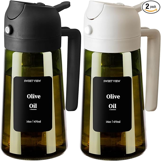 SWEET VIEW Olive Oil Dispenser and Oil Sprayer