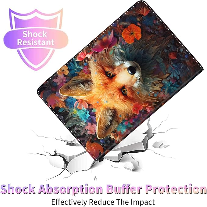 Case for Galaxy Tab A9 Plus ， Auto Sleep/Wake Multi-Angle Viewing Slim Folio Stand Cover for Samsung Galaxy Tab A9+/A9 Plus 11 Inch 2023 (SM-X210/X216/X218) Magic Mushrooms Fungus