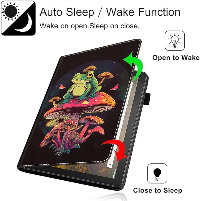 Case Cover for Amazon All-New Kindle Fire 7 Tablet (2022 Release-12th Generation) Latest Model 7 Slim Folding Stand Cover with Auto Wake/Sleep Dancing Skeleton in Mexican Costume