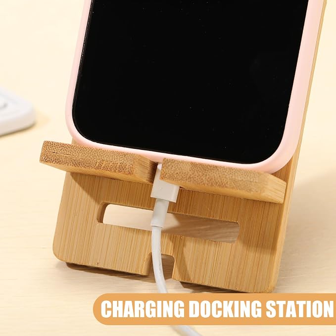 Ripeng 30 Pcs Employee Appreciation Gifts Bulk Bamboo Phone Stand for Desk Office Workers Inspiration Thank You Gift for Team Coworkers Staff Volunteer Nurse Teacher Colleagues Gratitude (Inspiration)