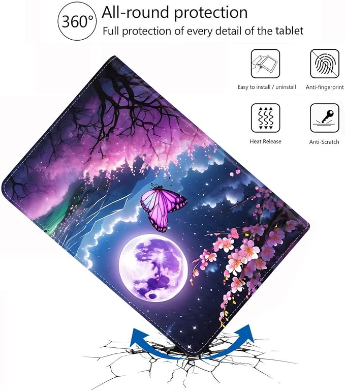 Case for iPad (A16) 11th Generation 11 Inch 2025 iPad 10th Generation 10.9 Inch 2022 Adjustable Stand Auto Wake/Sleep Smart Leather Case African American Black Girl