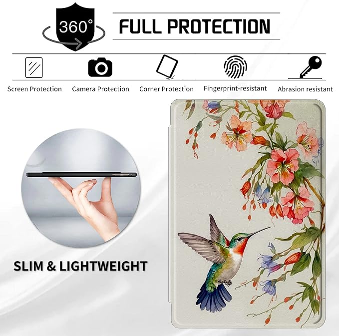 for Samsung Galaxy Tab A7 Lite Case 8.7 inch 360 Degree Rotating Stand Protective Smart Cover Case for Samsung Galaxy Tab A7 Lite 2021 - American Flag &amp Fish