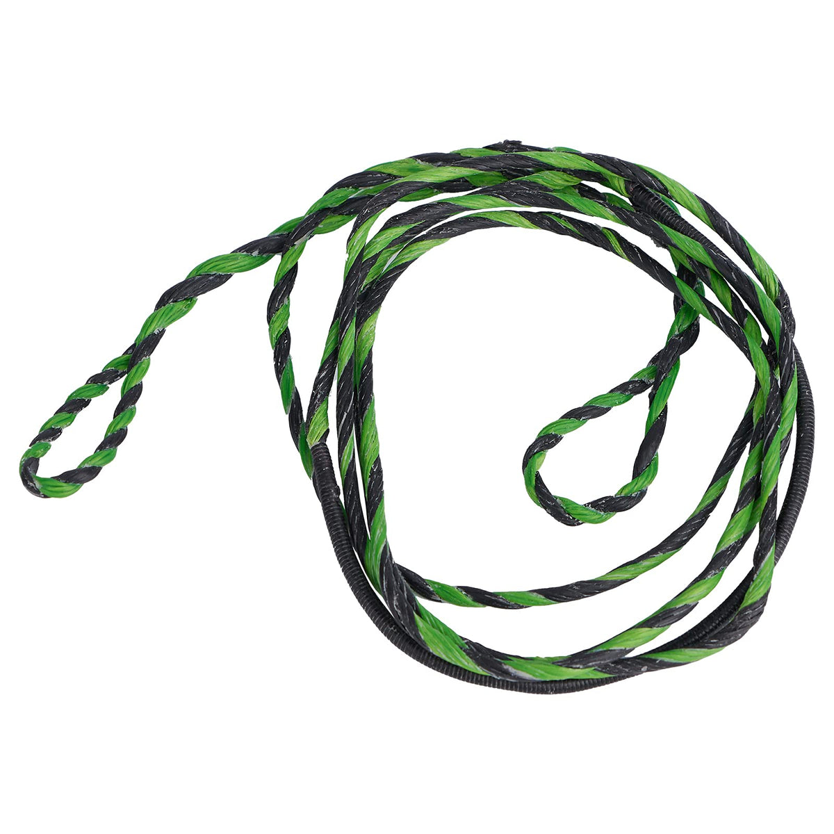 TOPARCHERY 57" Actual Length Mulcolor Flemish Fast Flight Plus Replacement Recurve Bowstring Bow String by Traditional Bow Archery Products (Black & Green)