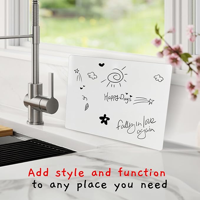 Mini Dry Erase Board for Kids, 3-Pack - 9x12-Inch Small White Boards for Students and Teachers - Double-Sided, Portable, and Easy-to-Clean Writing Boards for Classroom, Office, or Home