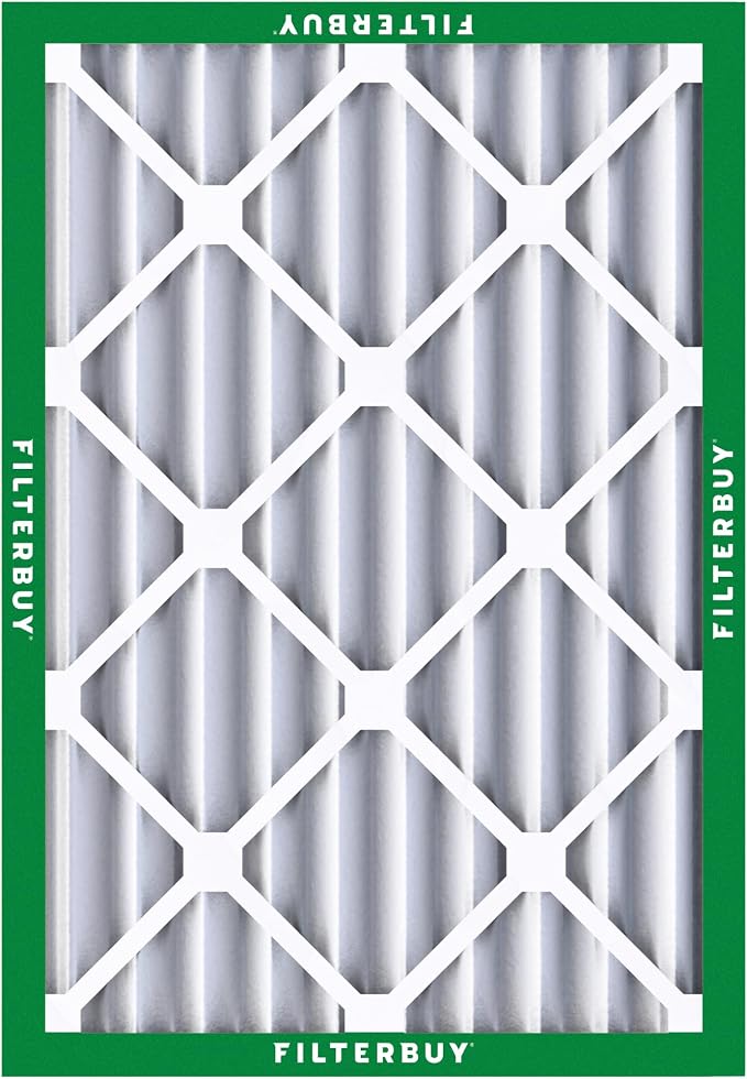 Filterbuy 20x25x4 Air Filter MERV 8 Essential Dust & Allergy Defense,