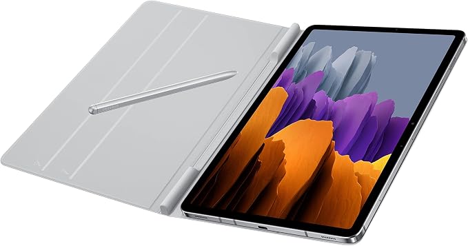 Samsung Galaxy Tab S8 / S7 Book Cover - Original Samsung Tablet Case - Light Grey