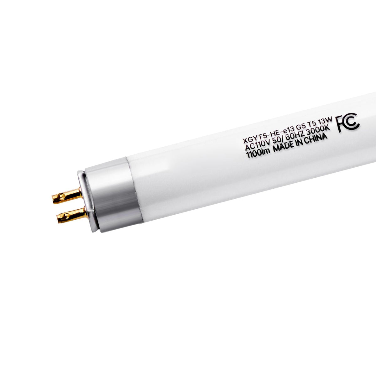 8 Pack T5 Fluorescent Light Bulbs, 21-Inch Linear, Fluorescent Tube Lamp with 3000K Warm White, 13 Watts, G5 Bi-Pin Base, 1100 Lumens, Replacement Bulb, for Under Cabinet Counter Fixture, Closet