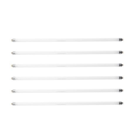 8 Pack T5 Fluorescent Light Bulbs, 21-Inch Linear, Fluorescent Tube Lamp with 3000K Warm White, 13 Watts, G5 Bi-Pin Base, 1100 Lumens, Replacement Bulb, for Under Cabinet Counter Fixture, Closet