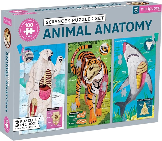 Animal Anatomy Science Puzzle Set