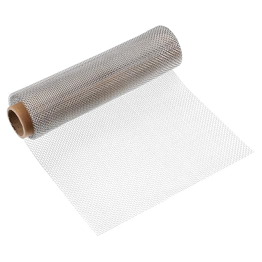 uxcell 10 Mesh 39" x 10" Woven Wire Mesh, 316 Stainless Steel Air Vent Filter