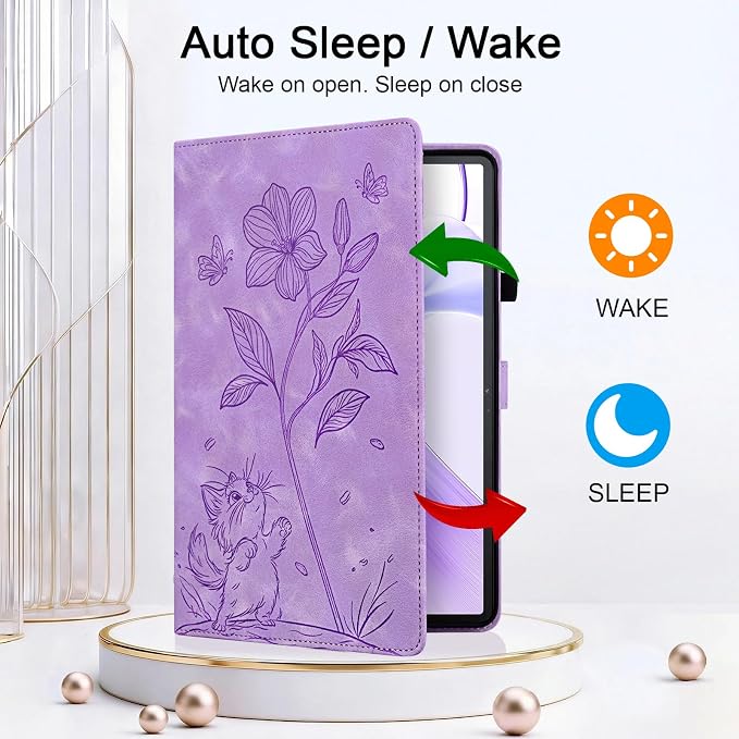 Case for iPad (A16) 11th Generation 11 Inch 2025 iPad 10th Generation 10.9 inch 2022 Auto Wake/Sleep Multi-Angle Flip PU Leather Cover with Pencil Holder Blue