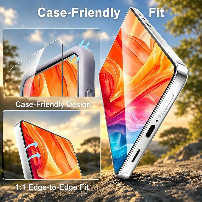 2 Pack for Samsung Galaxy S26 Ultra Screen Protector Auto Align Glass | [Auto-Dust Removal] [12 FT Shatterproof] Tempered Glass Support Fingerprint Unlock HD Easy to Install for Beginners