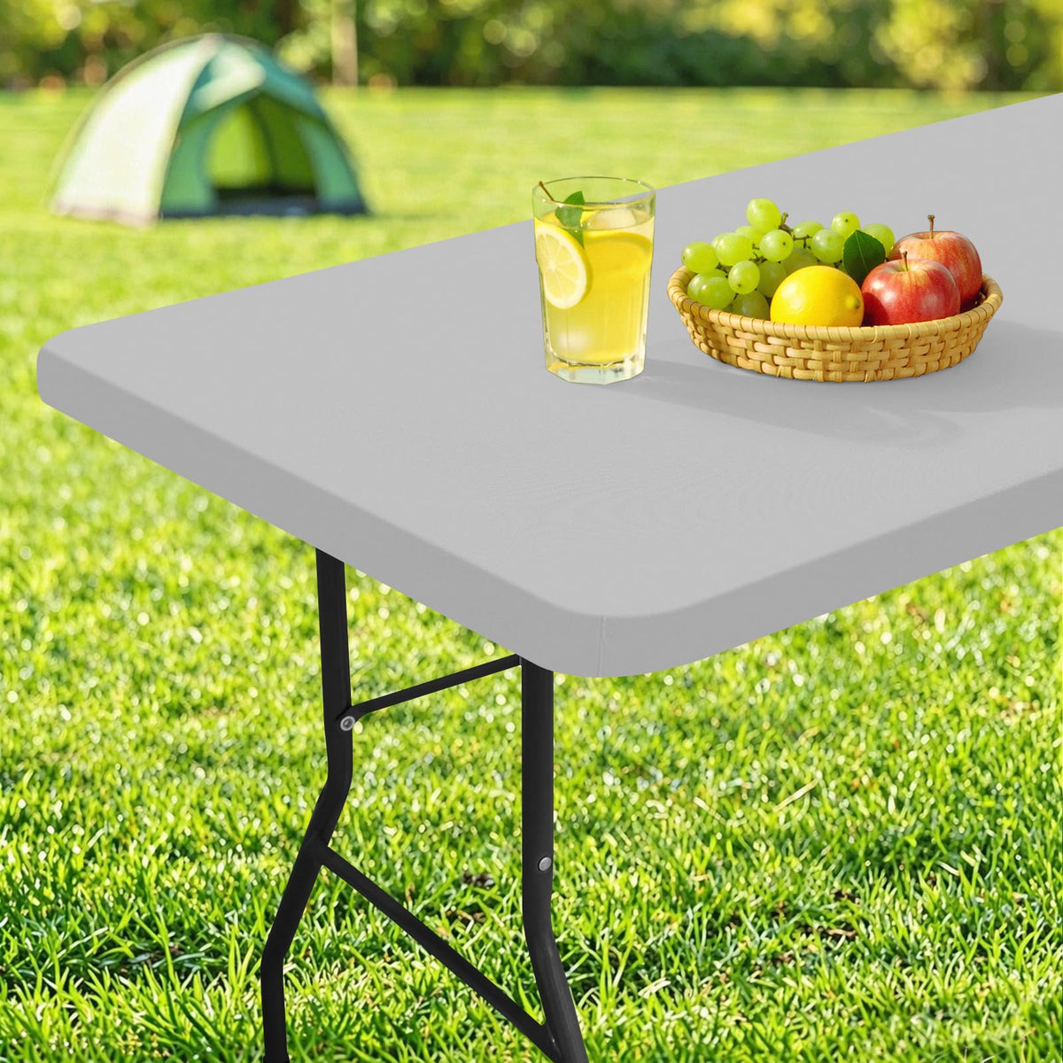 homing Rectangle Table Cloth Cover 5 Foot Black Elastic Fitted Tablecloth