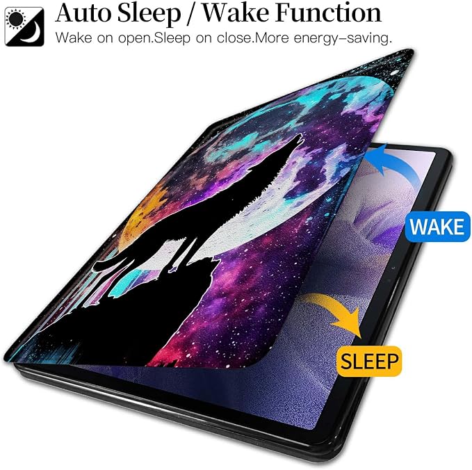 Astronaut Mushrooms Pattern Case for iPad 10.2 iPad 9th Generation 2021/ iPad 8th Generation 2020/ iPad 7th Generation 2019360 Degree Rotating Stand Protective Cover with Auto Sleep/Wake