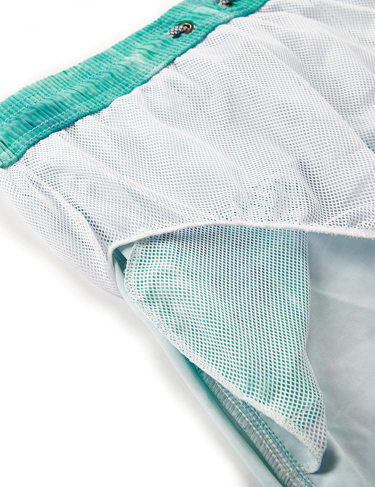 ELETOP Men's Swim Trunks Quick Dry Bathing Suit Swimming Board Shorts Mesh Lining Beach Swimwear Oil Painting Green S