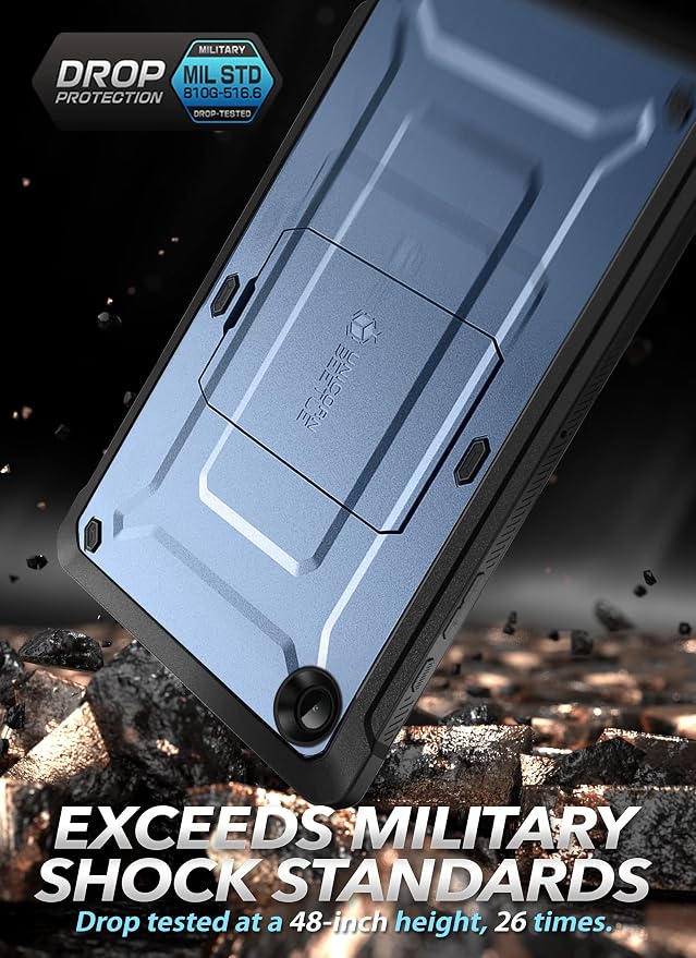 SUPCASE for Galaxy Tab A8 Case with Stand (Unicorn Beetle Pro) [Built-in Screen Protector] Full-Body Rugged Shockproof Heavy Duty Protective Tablet Case for Samsung Galaxy Tab A8 10.5 Inch Black