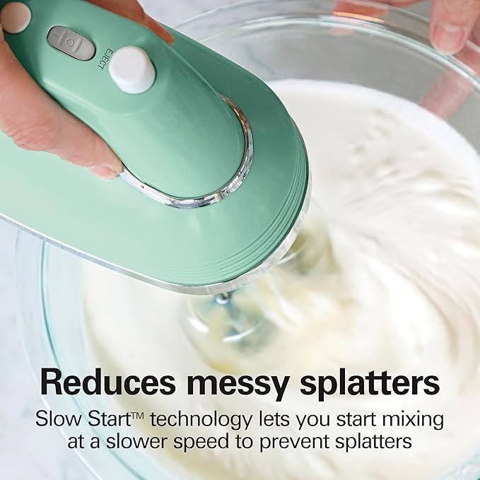 Hamilton Beach Retro 5-Speed Electric Hand Mixer With SmartBoost Technology