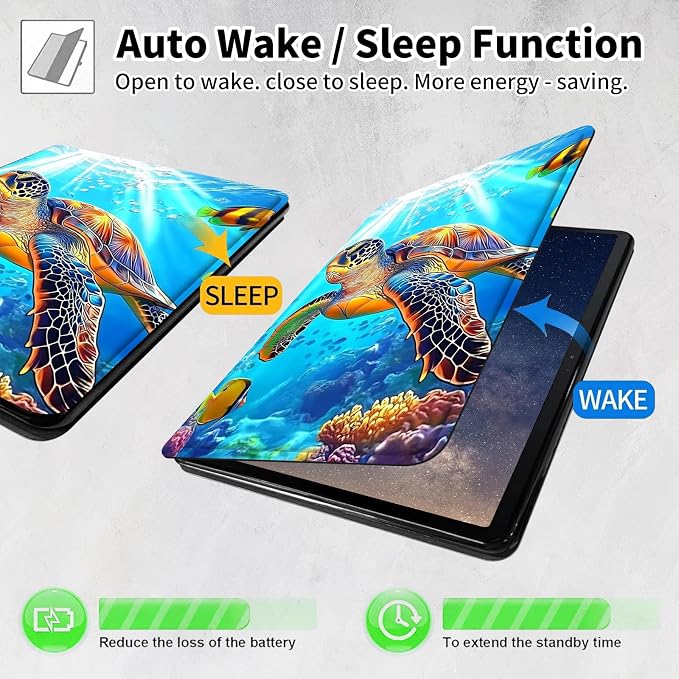 for Samsung Galaxy Tab A9 Plus Case 11 Inch 2024 2023 (SM-X210/X216/X218)360 Degree Rotating Smart Cover Case with Auto Sleep/Wake-Beautiful Highland Cow