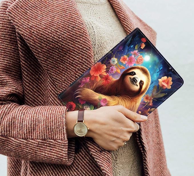 Case for Samsung Galaxy Tab S10 Plus 2024/ S9 Plus/ S9 FE Plus 5G 12.4 Inch 2023 Slim PU Leather Stand Folio Cover with Auto Wake Sleep Abstract Paint Dogs