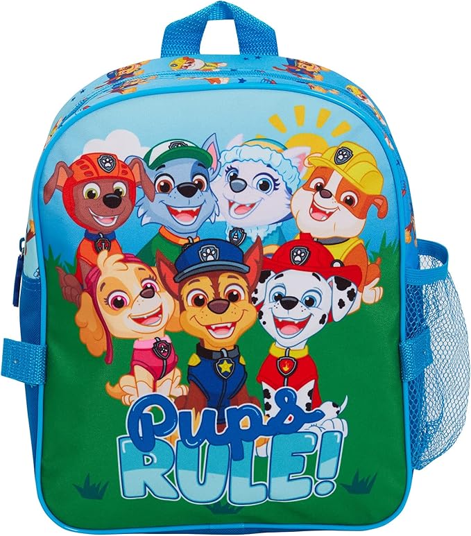 Paw Patrol Backpack with Lunch Bag for Kids School Bag Boys Girls Nursery Rucksack Matching Insulated Bag Set, Blue, One Size, Casual