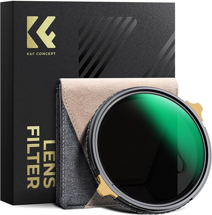 K&F CONCEPT 52mm Variable ND2-32 ND Lens Filter & Circular Polarizing Filter