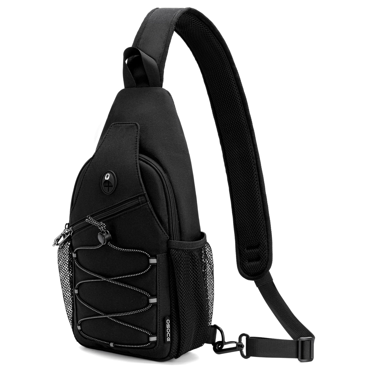 OSOCE Anti Theft Sling Bag RFID Blocking Crossbody Chest Bag for Men Women Water Resistant Travel Fits 9.7" iPad