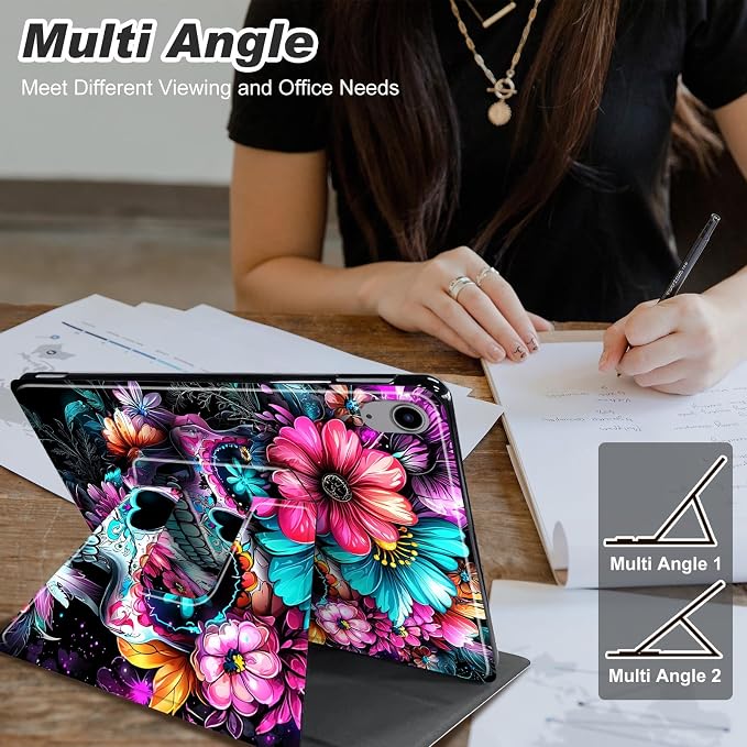 for iPad 10.2 Rotating Case 360° Protection Adjustable Kickstand Cover for iPad 10.2 (7th8th9th Generation) Shockproof Durable Lightweight PU Leather for iPad 10.2 Stand Case Basketball