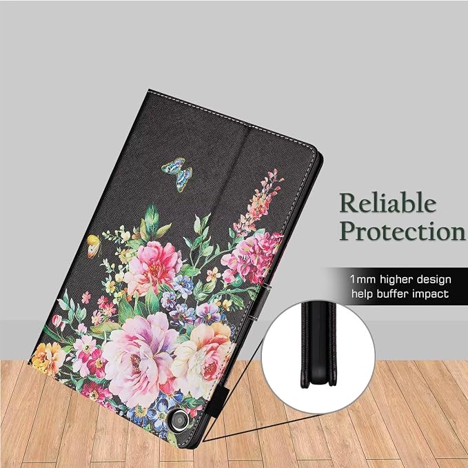 Fancity Case Fits Samsung Galaxy Tab A9/A11 Plus 11” 2025/2023 X210/X216 | Premium PU Leather Cover with Multi-Angles Pencil Holder Smart Wake Sleep for Galaxy Tab A9 A11 Plus X218 Beach