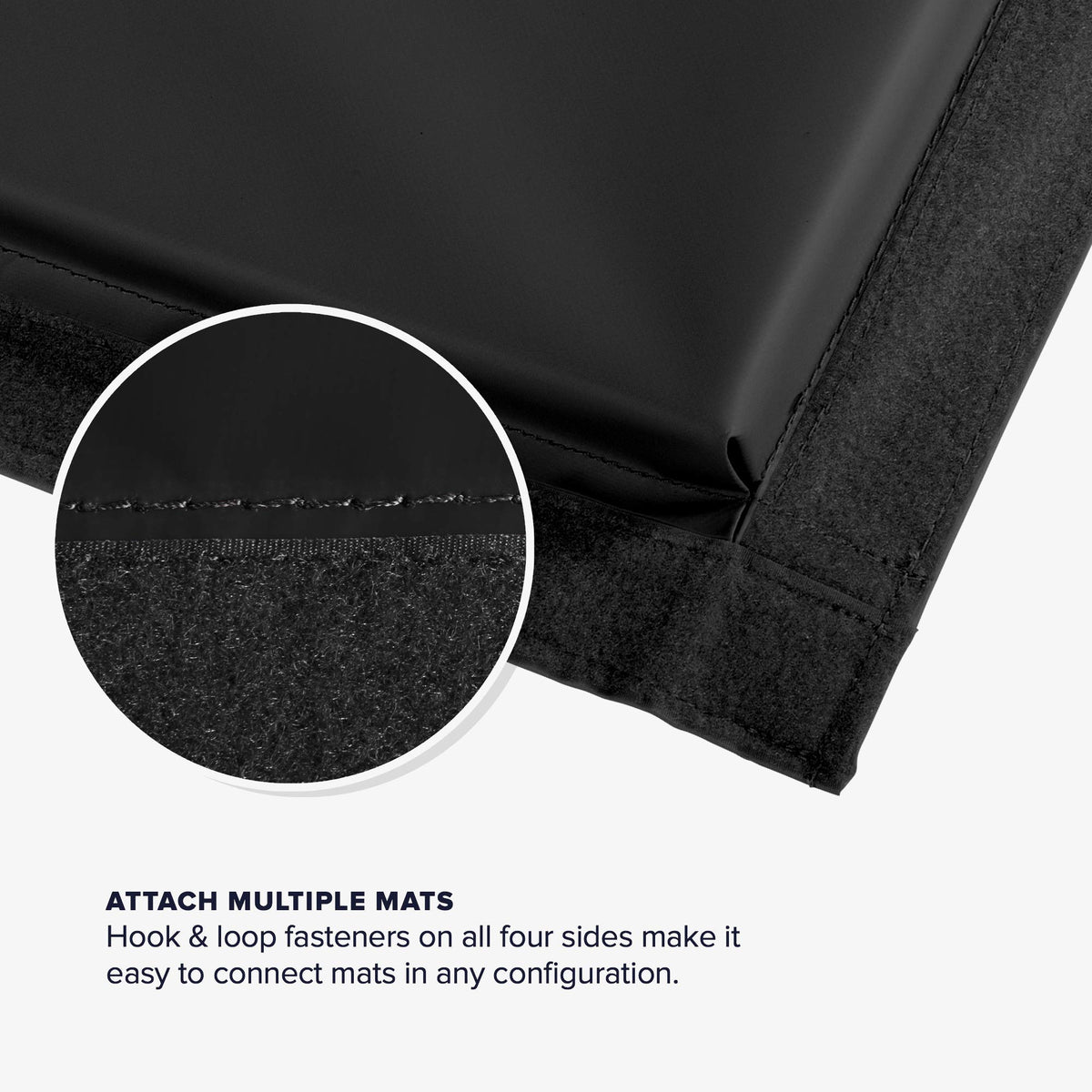 We Sell Mats 4 ft x 6 ft x 2 in Personal Fitness & Exercise Mat, Lightweight and Folds for Carrying, Black / Blue