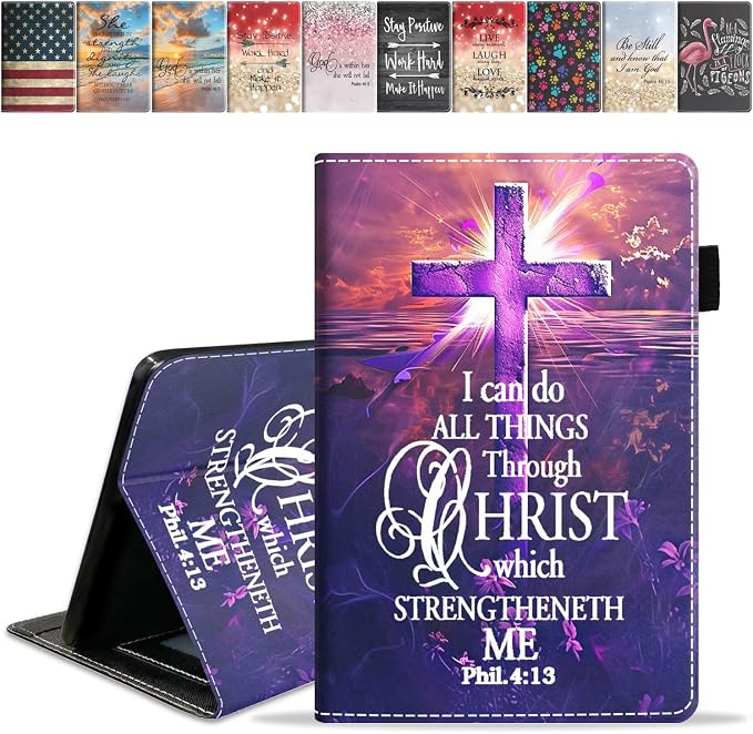 Case for Amazon Fire HD 10 Tablet (9th/7th Generation 2019/2017 Release) Slim PU Leather Cover with Card Slot &amp Auto Wake/Sleep for Fire 10.1 Tablet African American Girl