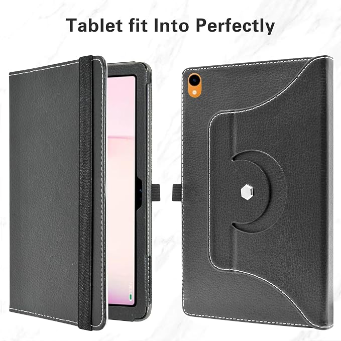 MAMA MOUTH for Onn 10.1 inch Rotating Case360 Degree Rotary Stand with Cute Pattern Cover for Onn 10.1 inch (2024 Model:100135925) 10.1 Tablet (JUST Fit Onn 10.1 2024)Black 10002118-1