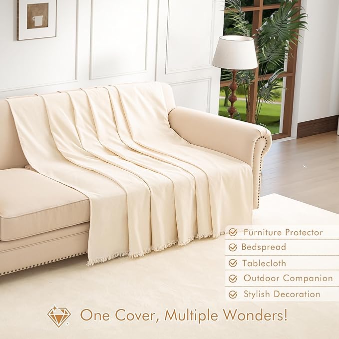 Couch Cover for 3 Cushion Couch Sofa Pet Friendly, Chenille Sectional L Shaped Sofa Cover Washable for Dogs Cats Kids, Leather Furniture Protector Slipcover Decor for Living Room, 91"x134"
