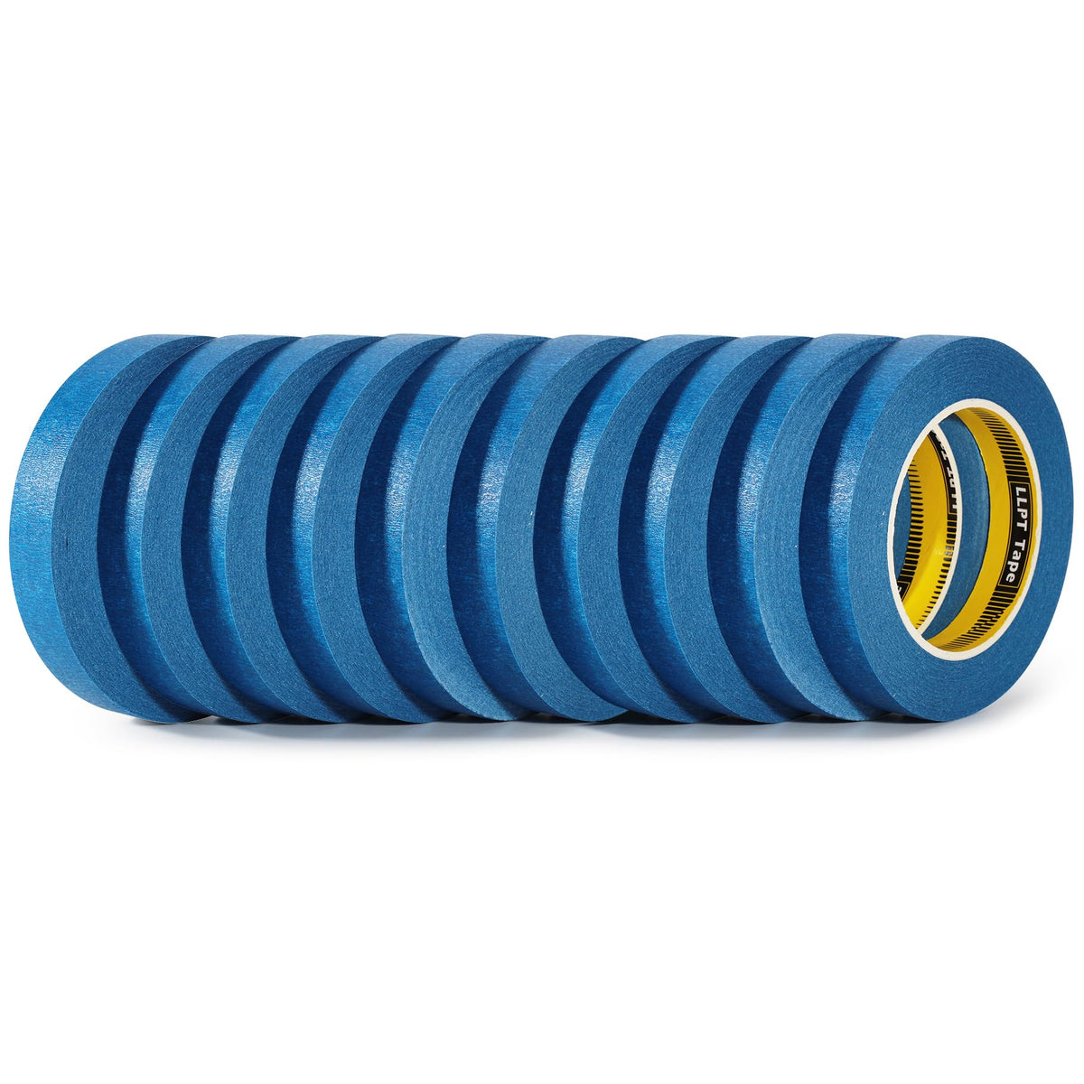 LLPT Painters Tape Masking Tape 10 Pack 3/4" x 55 Yards Each, Blue