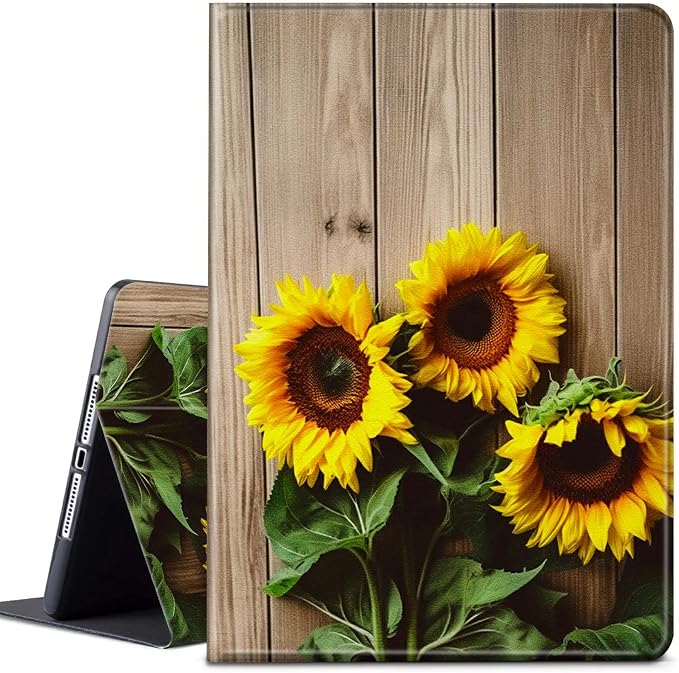 Case for Samsung Galaxy Tab A9 Plus 2023/A11 Plus 2025 11 inch Lightweight Protective PU Leather Smart Stand Cover with Auto Wake Sleep Tablet Case Cover - American Flag &amp Fish