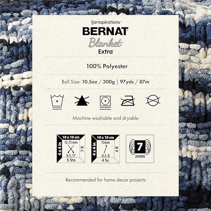 Bernat Blanket Extra ORCHI, 1 Pack, Gray Orchid