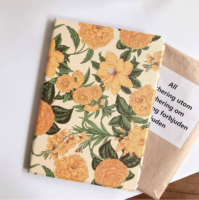 Flower Case for Xiaomi Redmi Pad 2 11 Case Flower Pattern Cute Floral Illustrated Printed Cover with Pencil HolderColor 5