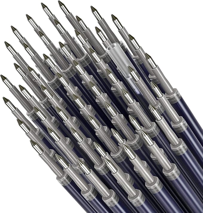 ARTEZA Gel Pen Refills, Pack of 50 – Blue Ink Rollerball Refills with Fine Tip, Quick-Drying for Office, School & Everyday Writing
