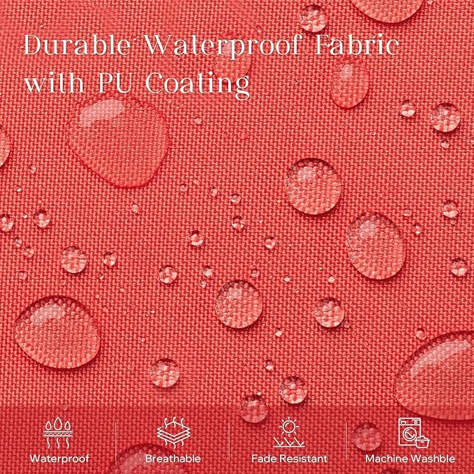 Phantoscope Pack of 2 Outdoor Waterproof Throw Pillow Covers with Contrast Piping, Decorative Square Cushion Case Patio Pillows for Couch Tent Sunbrella, Rose Pink 12x20 inches