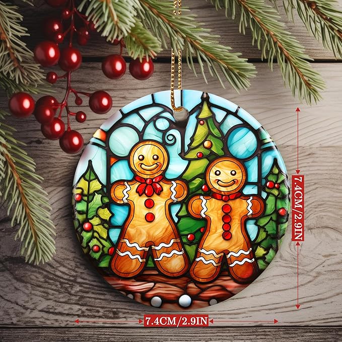 Christmas Ornament, Gingerbread Ornament, Christmas Decorations for Tree, Heirloom Keepsake, Gift Idea