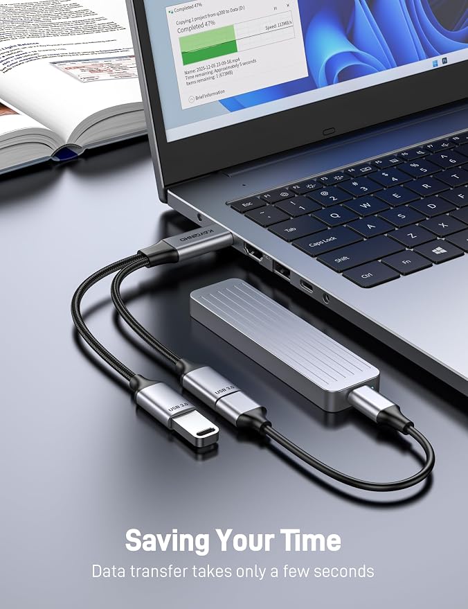 USB 3.0 Splitter 1 in 2 Out USB Splitter Y Cable USB Male to 2 Female Cable for PC Tablet Laptop MacBook Keyboard PS4 PS5 Mouse FlashDrive LED Etc.