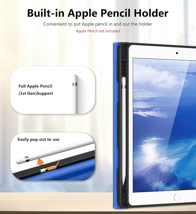 DTTO for iPad 9th/8th/7th Gen Case 10.2 Inch (2021/2020/2019) Brown | 360 Degree Rotating Premium Faux Leather Folio Stand Cover with Pencil Holder Auto Sleep/Wake Multiple Angles Hand Strap
