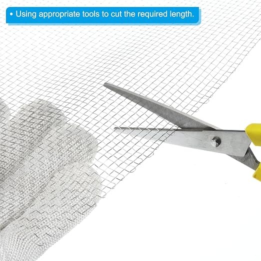 PATIKIL 40"L x 10"W Woven Wire Mesh, 8 Mesh 304 Stainless Steel Air Vent Filter