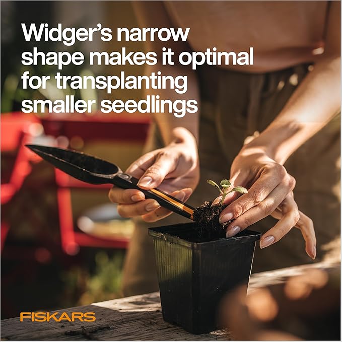 Fiskars 340110-1001 Seed Planting Trowel, Black