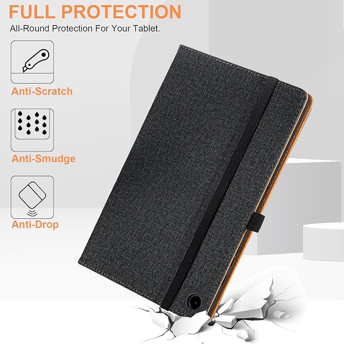 for Samsung Galaxy Tab A9 Plus Case Multiangle Stand for Samsung Tab A9 Plus Tablet Case 11 Inch SM-X210/SM-X216/SM-X218Black