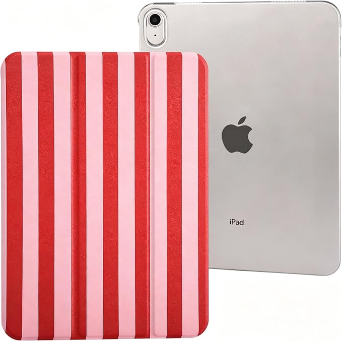 case for ipad 11th Generation11 Inch 2025 (A16 Chip) &amp 10th Gen 10.9 Inch 2022 - Slim Scratch-Resistant Hard PC Translucent Back Shell Smart Cover Wake/Sleep FunctionBlack Bow