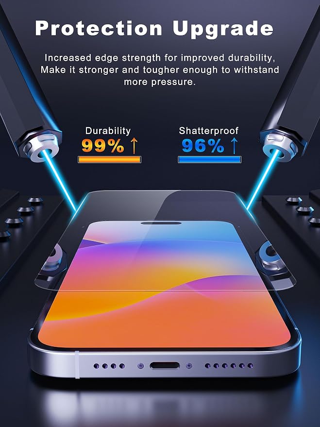 GIGIKISS 3 Pack Privacy Screen Protector for iPhone 14 Pro Max（2022 6.7） 9H+ Hardness Shatterproof Full Edge Coverage Case Friendly Anti-Spy &amp Scratch Resistant.