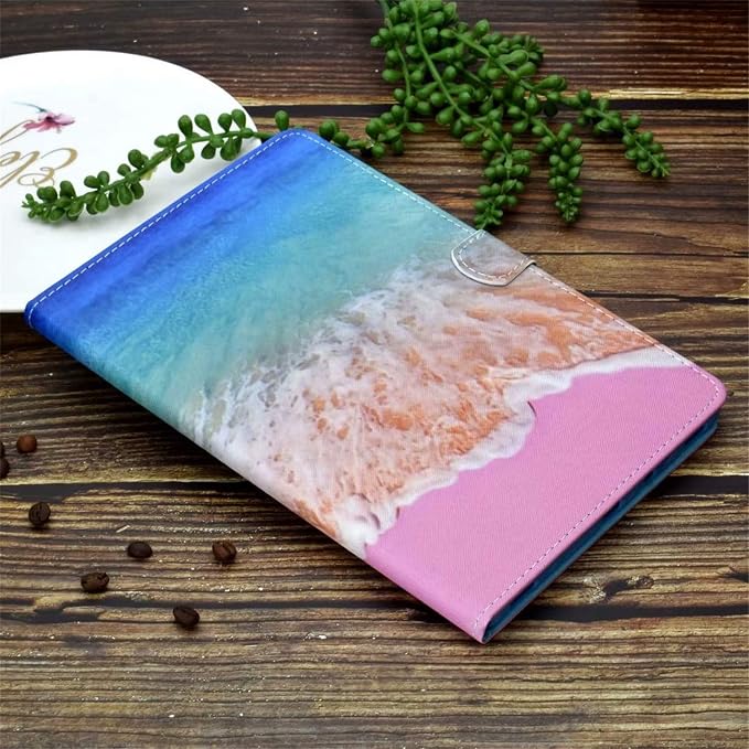 for Apple iPad 10.2 Case 2021/2020/2019 iPad 9th/8th/7th Generation Smart Cover with Pencil Holder [Auto Wake/Sleep] PU Leather Stand Folio Tri-fold Shockproof Thin Shell Colored Graffiti