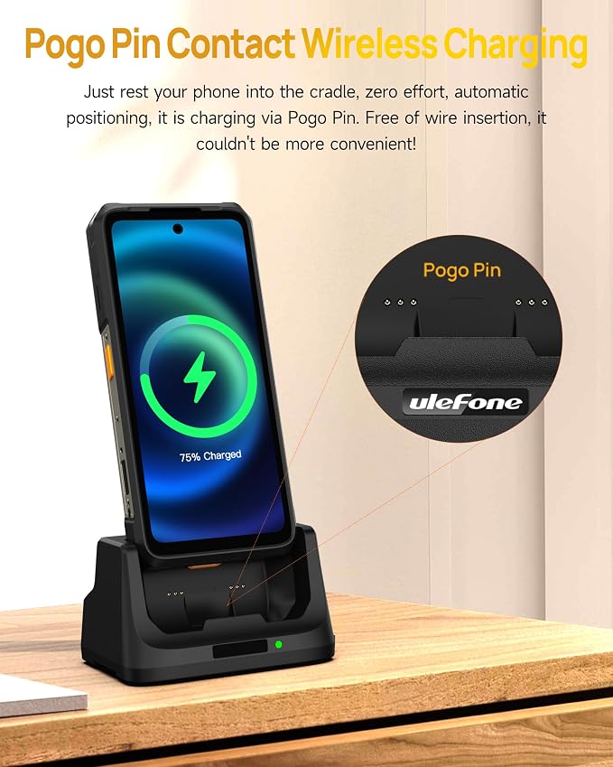 Ulefone Armor 26 Ultra 33W Desk Charging Dock Wireless Charging Station for Ulefone Armor 26 Ultra Not Charger